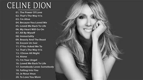 list of celine dion songs